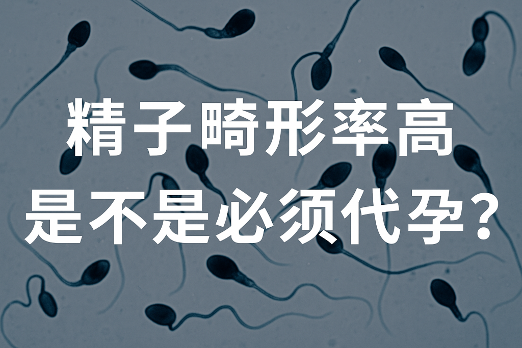 精子畸形率高是不是必须代孕
